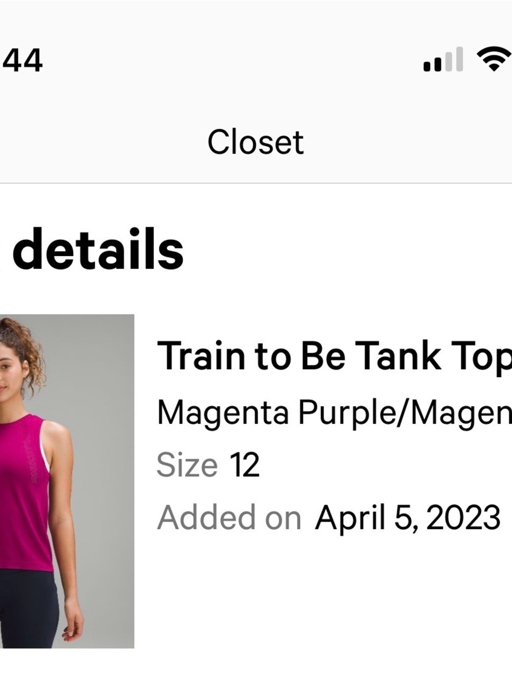 Lulu's Magenta Purple Athletic Tank Top